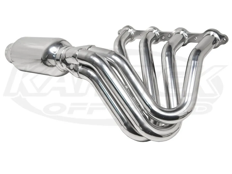 LS Series Headers with Mufflers 2" Primaries, Jet Coated