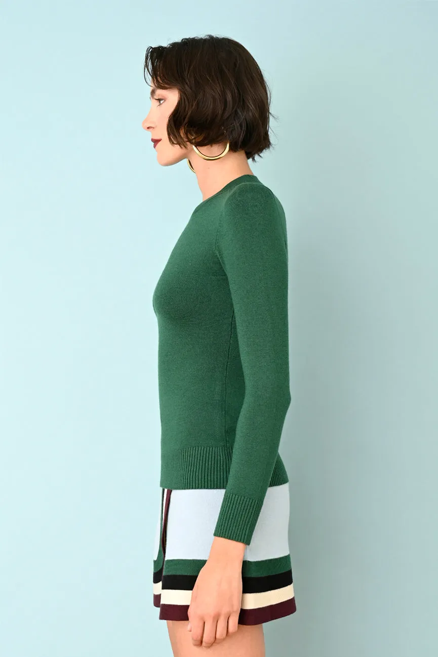 Lush Green EcoMerino Long Sleeve Crew Neck