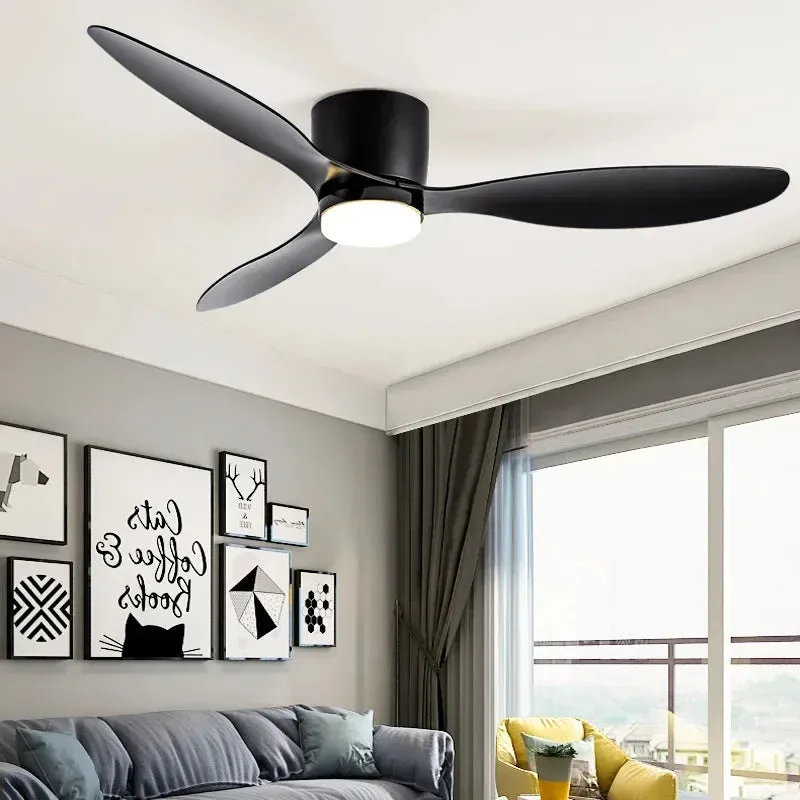 Lux Eco Flush Mount Ceiling Fan with Light