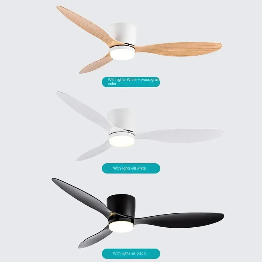 Lux Eco Flush Mount Ceiling Fan with Light