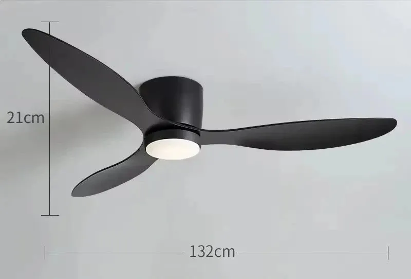 Lux Eco Flush Mount Ceiling Fan with Light