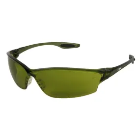 LW2130 MCR Safety Law LW2 Series Safety Glasses, Green Lens