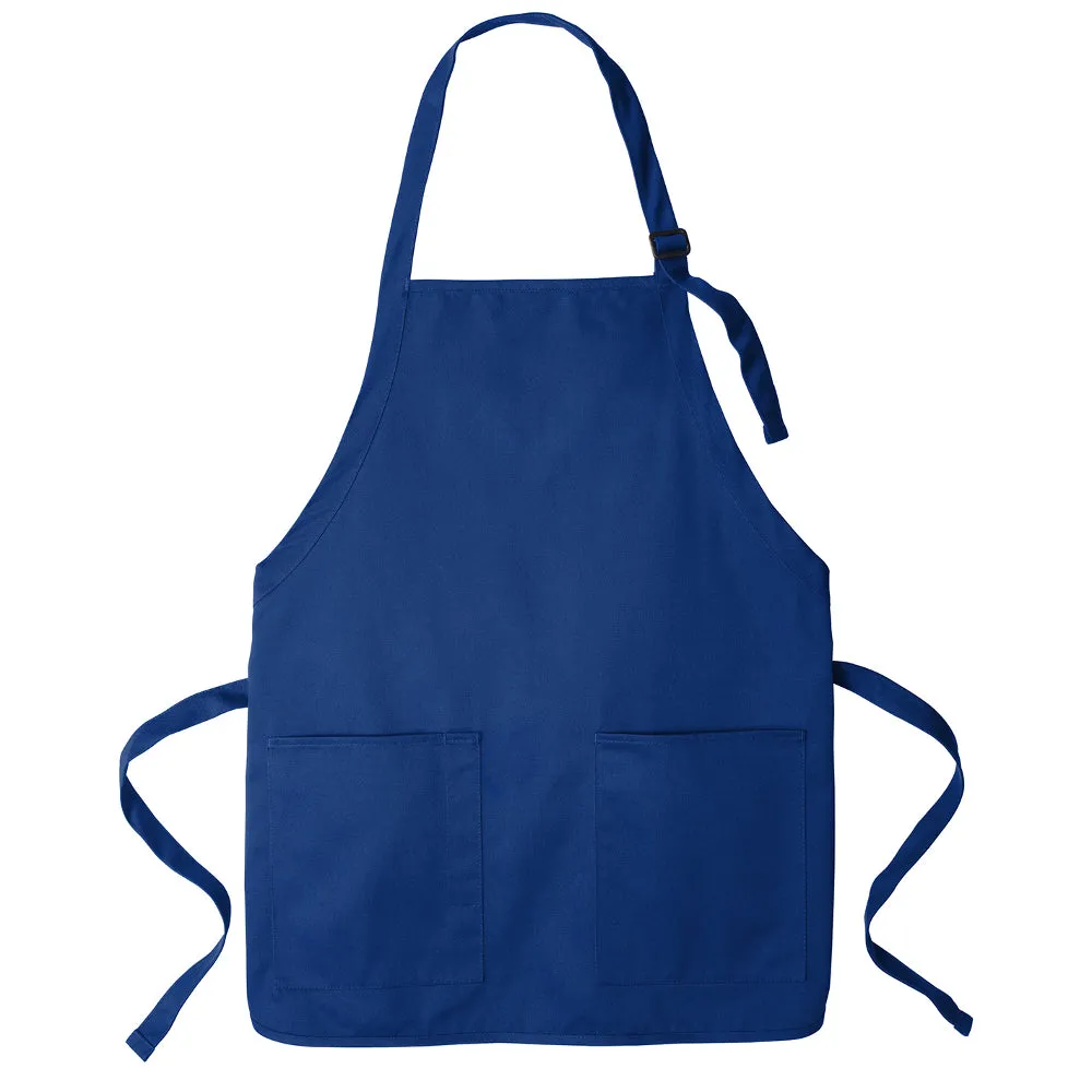 Men's Medium-Length Two-Pocket Bib Apron