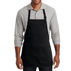 Men's Medium-Length Two-Pocket Bib Apron