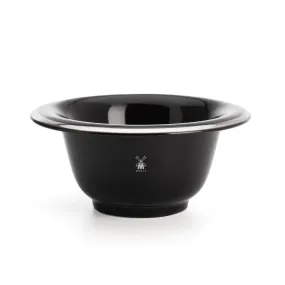 MÜHLE Black Porcelain Platinum Rim Shaving Dish