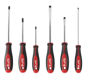 Milwaukee 48-22-2706 Screwdriver Kit, 6-Piece, Specifications: Phillips and Slotted Tip, 5/16 in Tip Size :SET: QUANTITY: 1