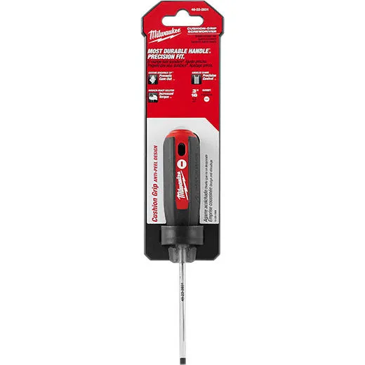 Milwaukee 48-22-2831 3/16" Cabinet - 3" Cushion Grip Screwdriver