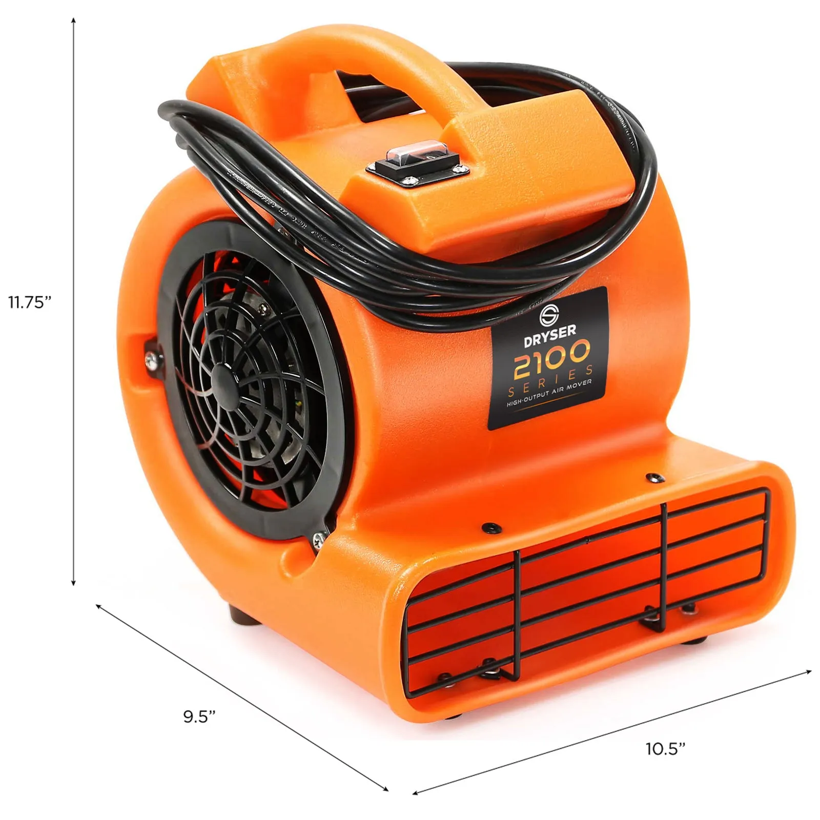 Mini Air Mover & Carpet Dryer 1/12 HP - Industrial Floor Fan