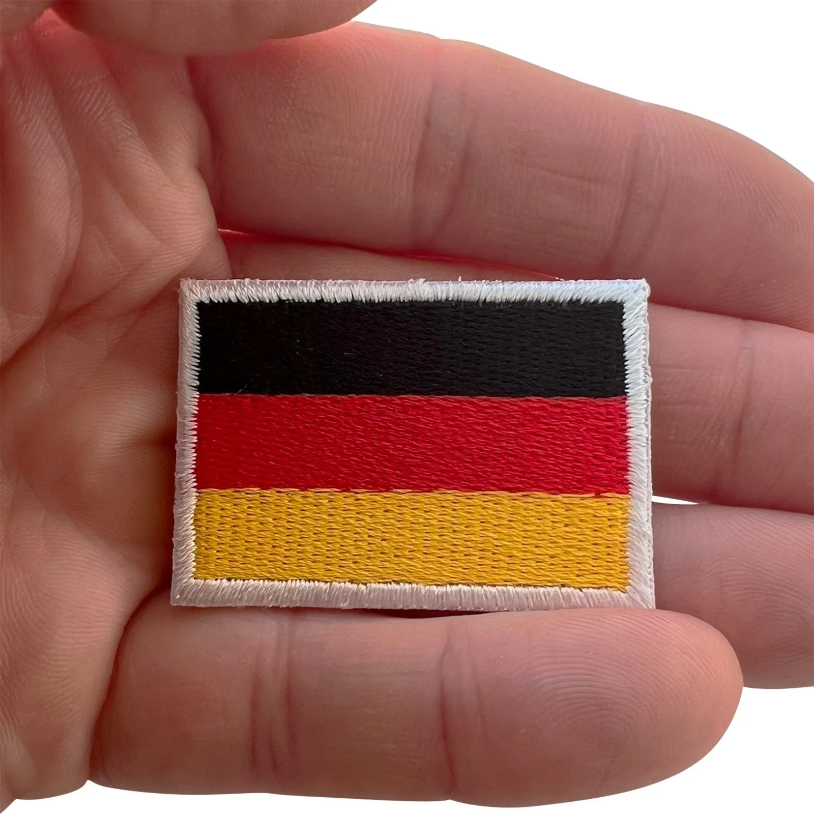 Mini Germany Flag Patch Iron Sew On Clothes Shirt Small German Embroidered Badge