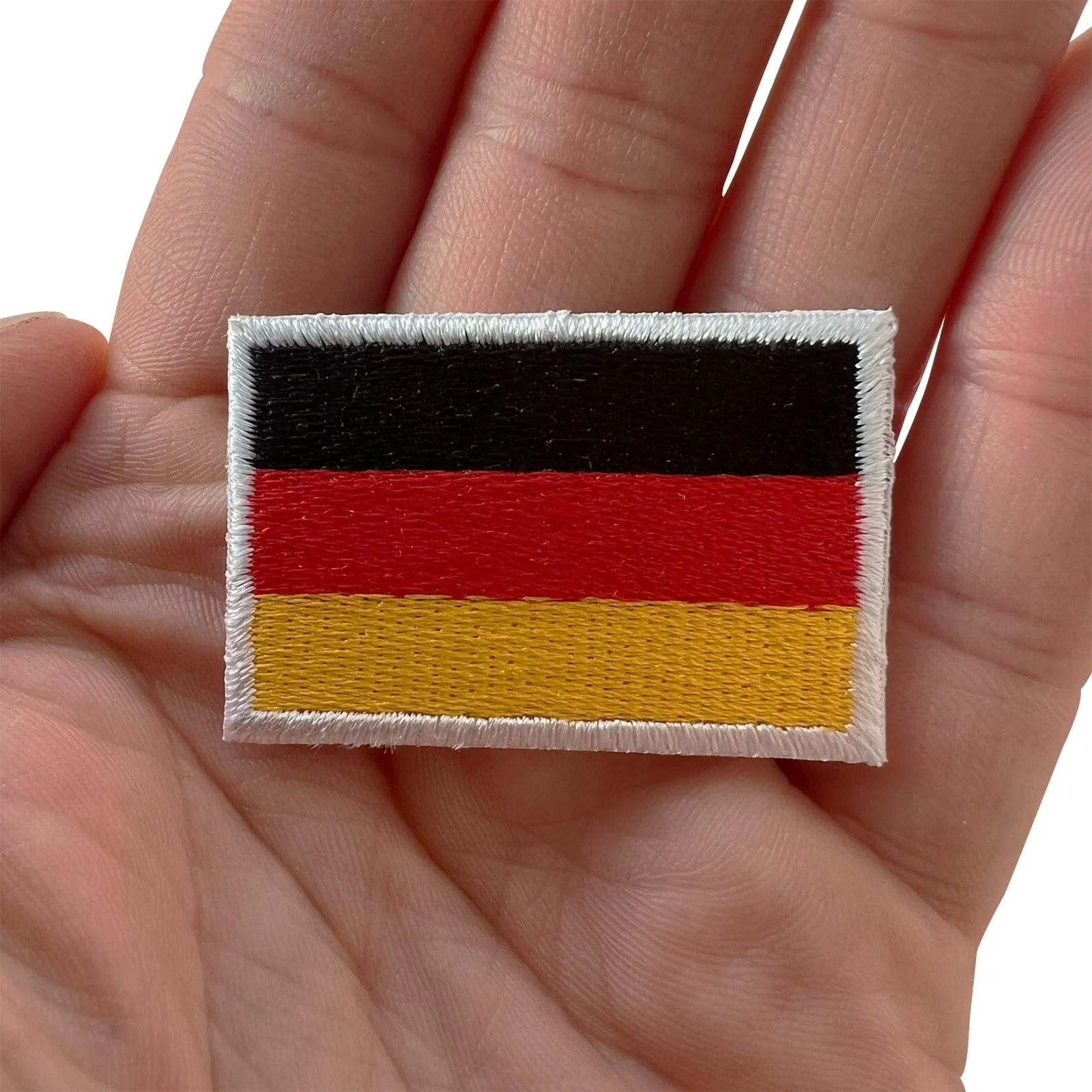 Mini Germany Flag Patch Iron Sew On Clothes Shirt Small German Embroidered Badge