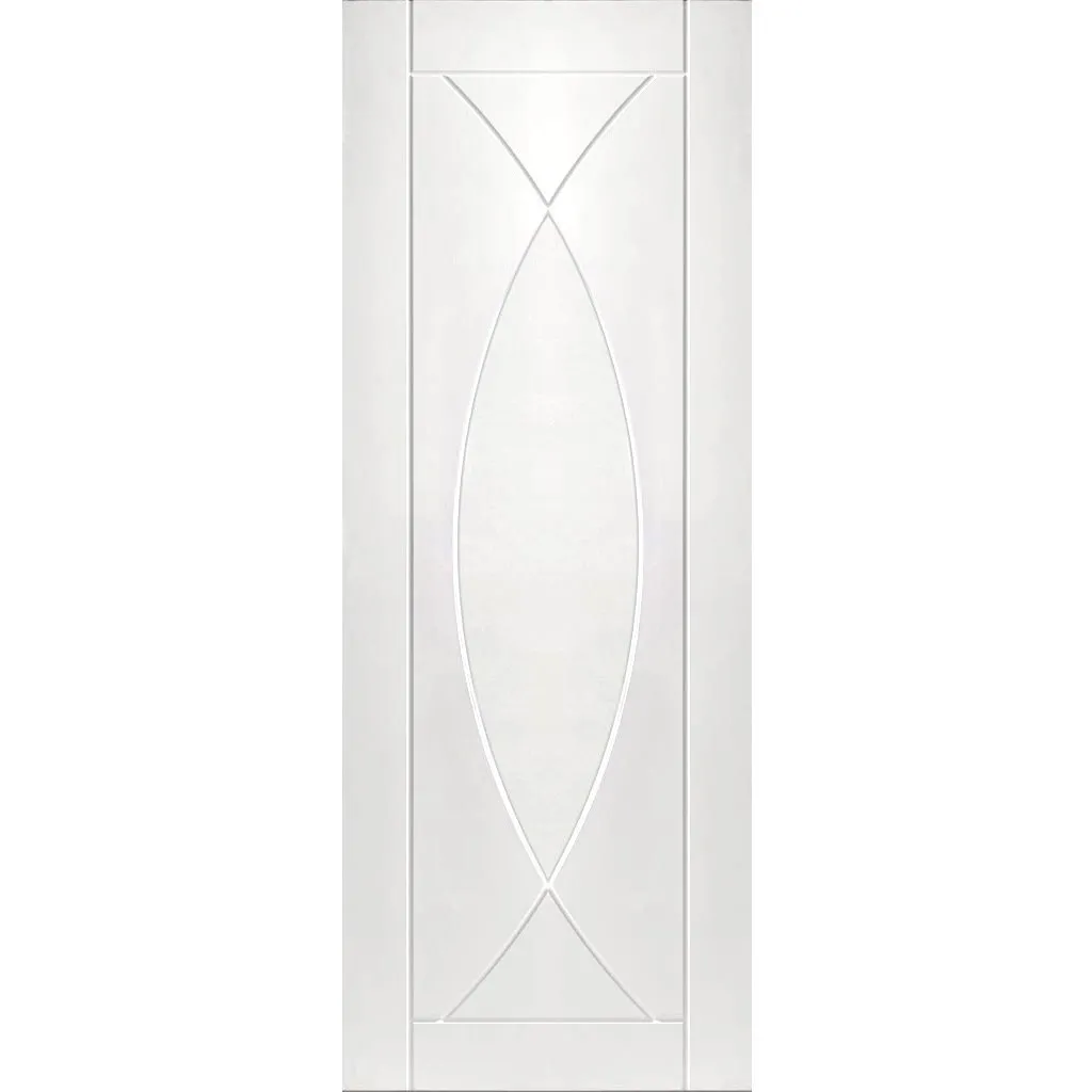 Minimalist Wardrobe Door & Frame Kit - Two Pesaro Flush Doors - White Primed