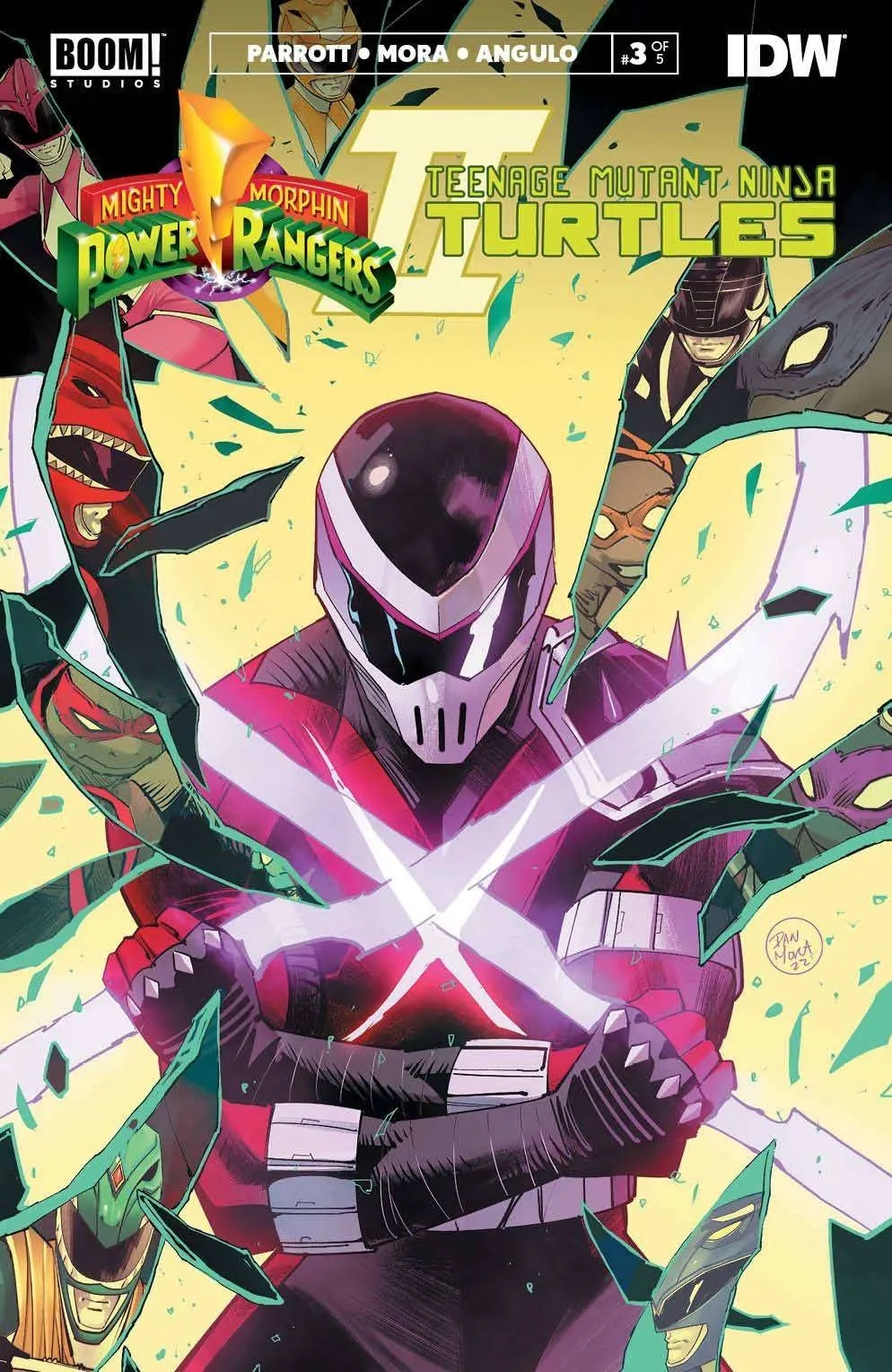 MMPR TMNT Ii #3 (Of 5) Cvr A Mora