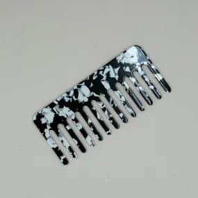 Monochrome Marble Acetate Comb