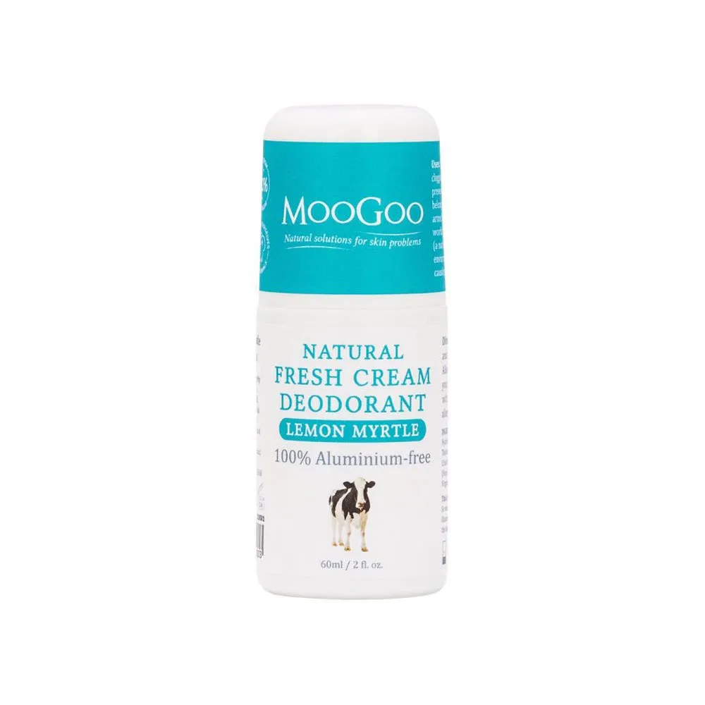 MooGoo Fresh Cream Deodorant 60g - Lemon Myrtle Exp: 01/26