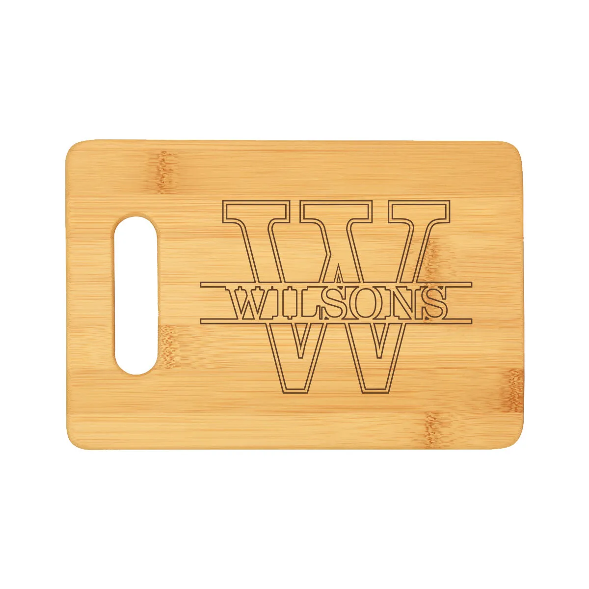 Name Bamboo Bar Cutting Board