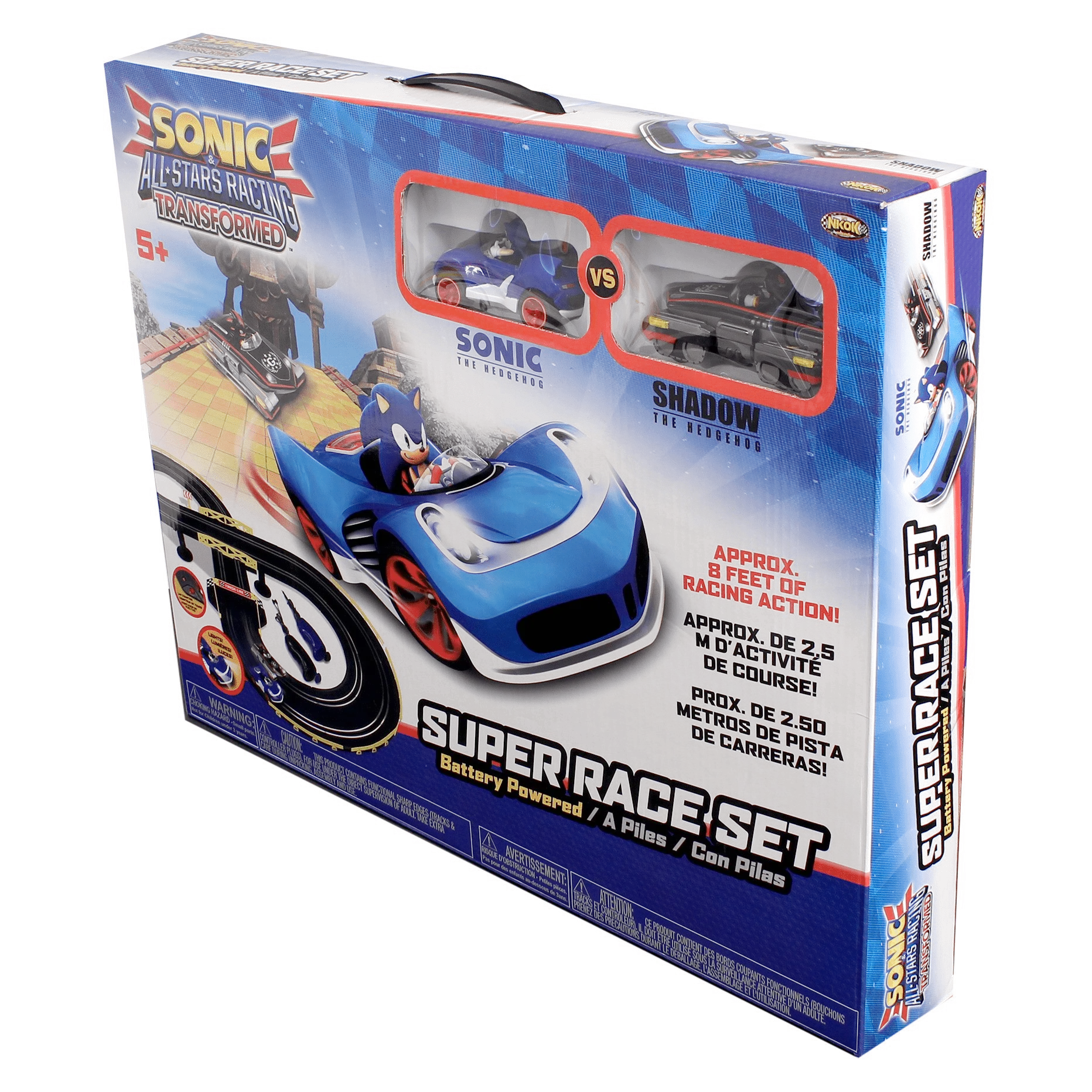 Nkok Sonic The Hedgehog Speedway Racing - All Stars Racing Transformed RC Slot Car Race Set