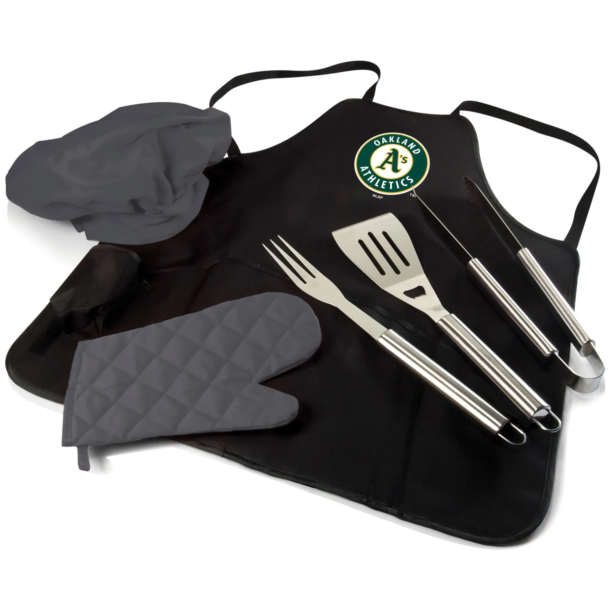 Oakland Athletics - BBQ Apron Tote Pro Grill Set