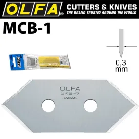 OLFA OLFA BLADES MCB-1 5/PACK 20MM BLA MCB1