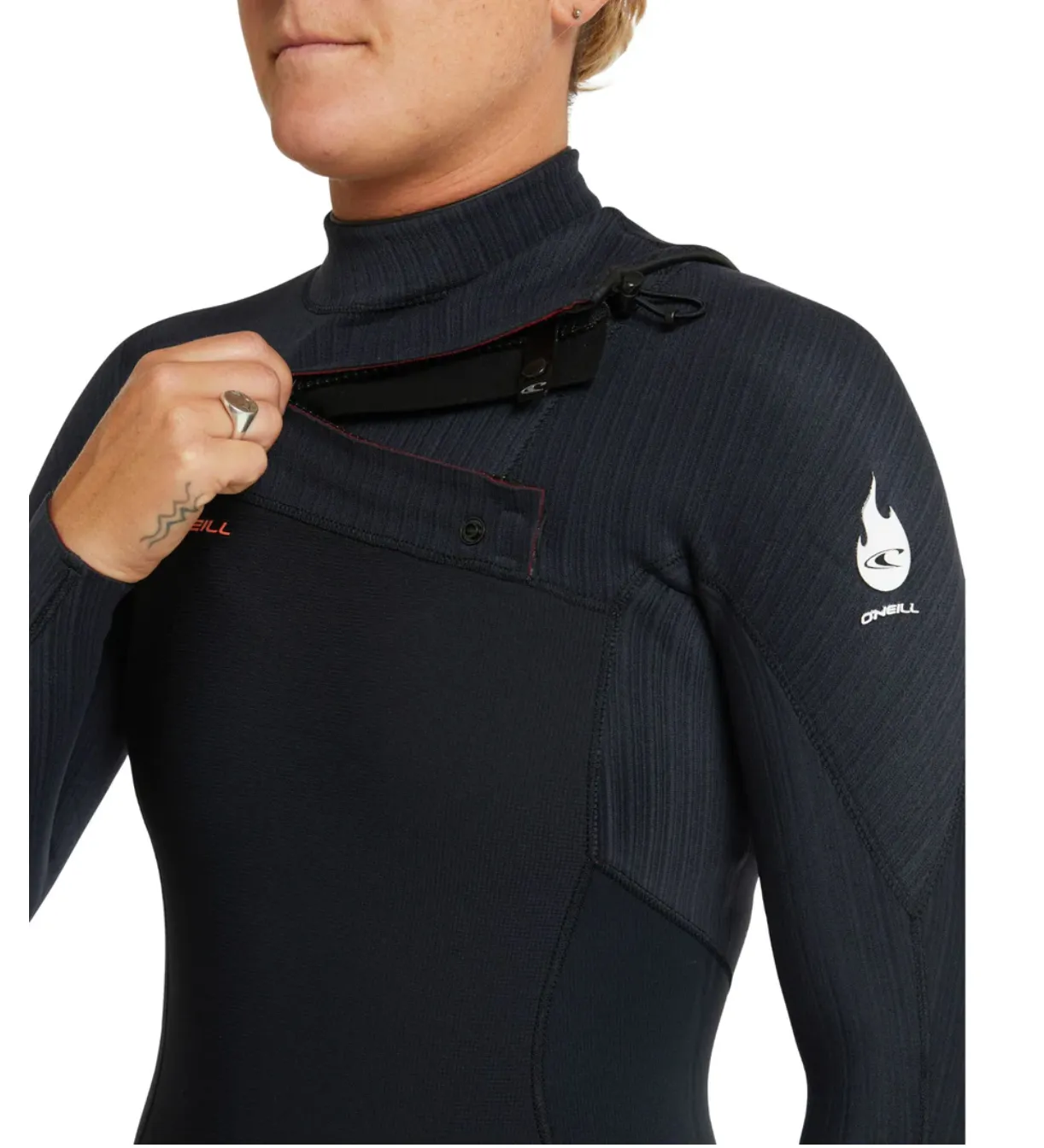 O'Neill - Women's Hyperfreak Fire 4/3mm Steamer Chest Zip Wetsuit