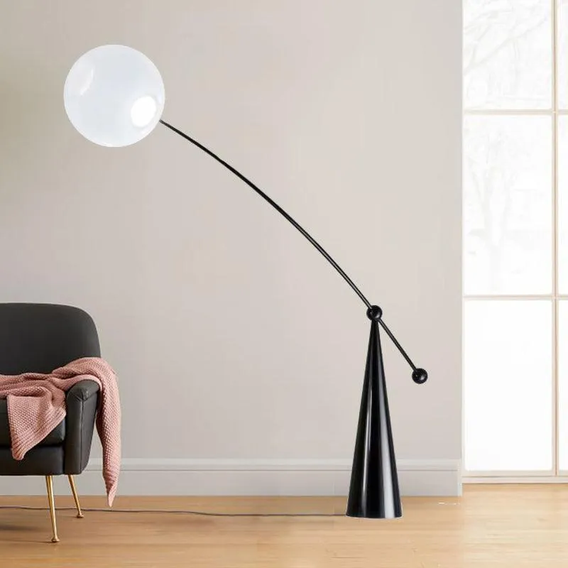 Opal Arc Floor Lamp