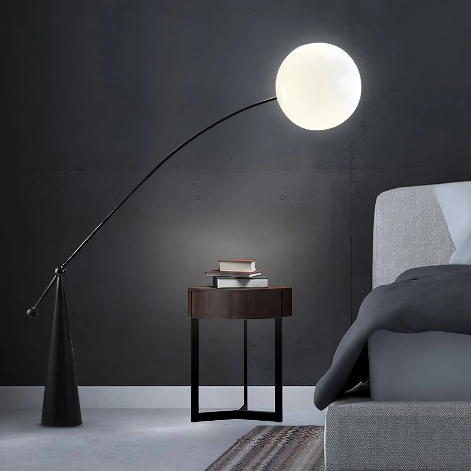 Opal Arc Floor Lamp