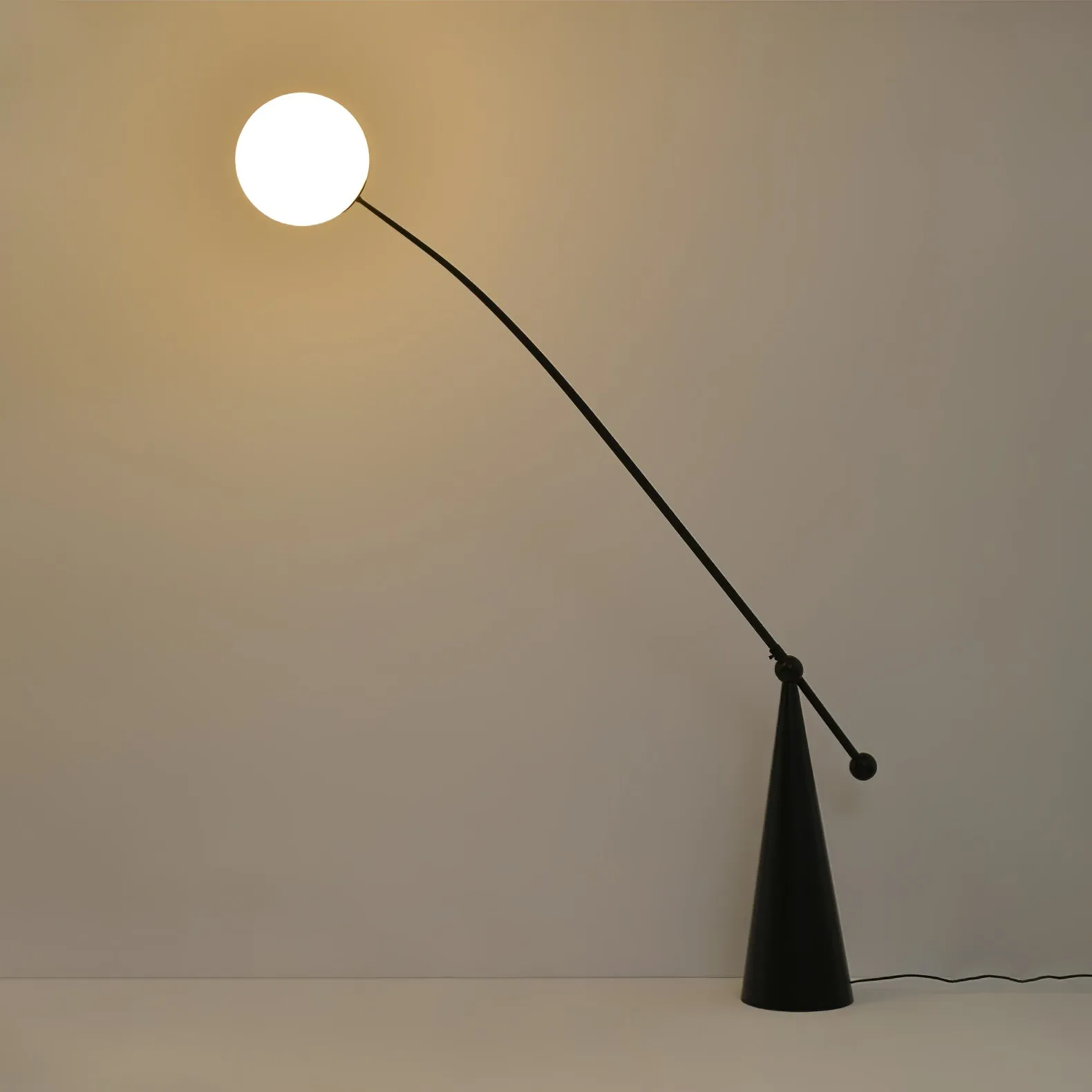 Opal Arc Floor Lamp