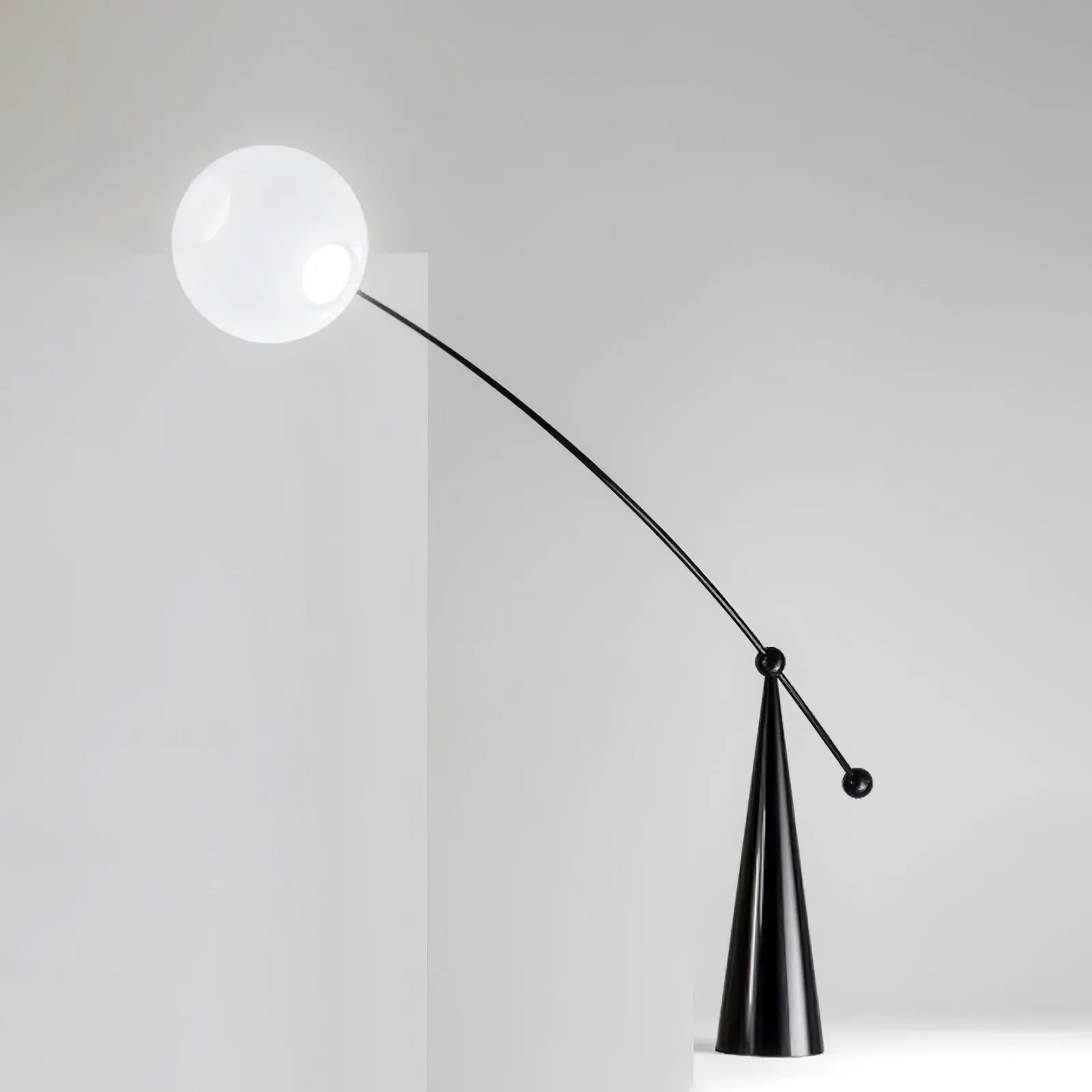 Opal Arc Floor Lamp