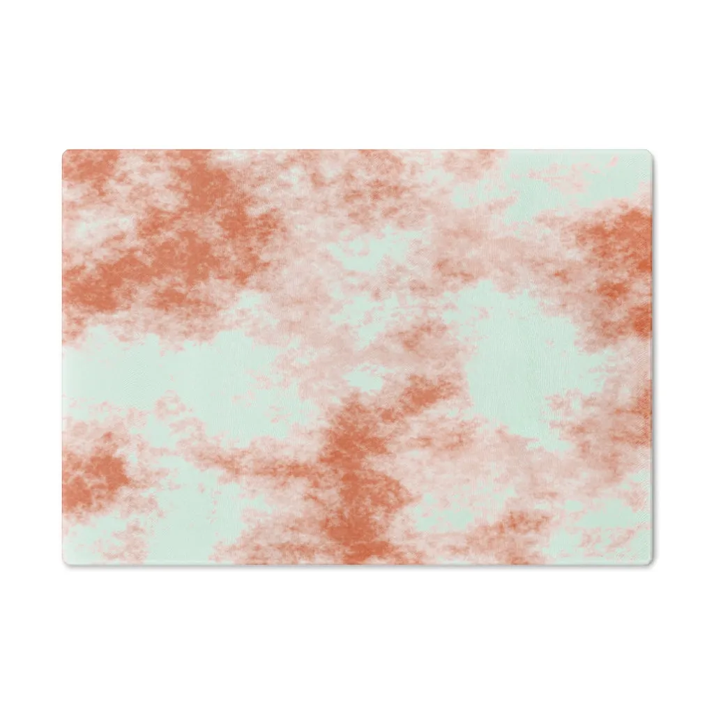 Orange Clouds Cutting Board