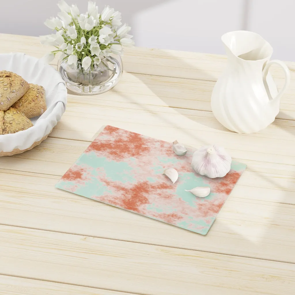 Orange Clouds Cutting Board