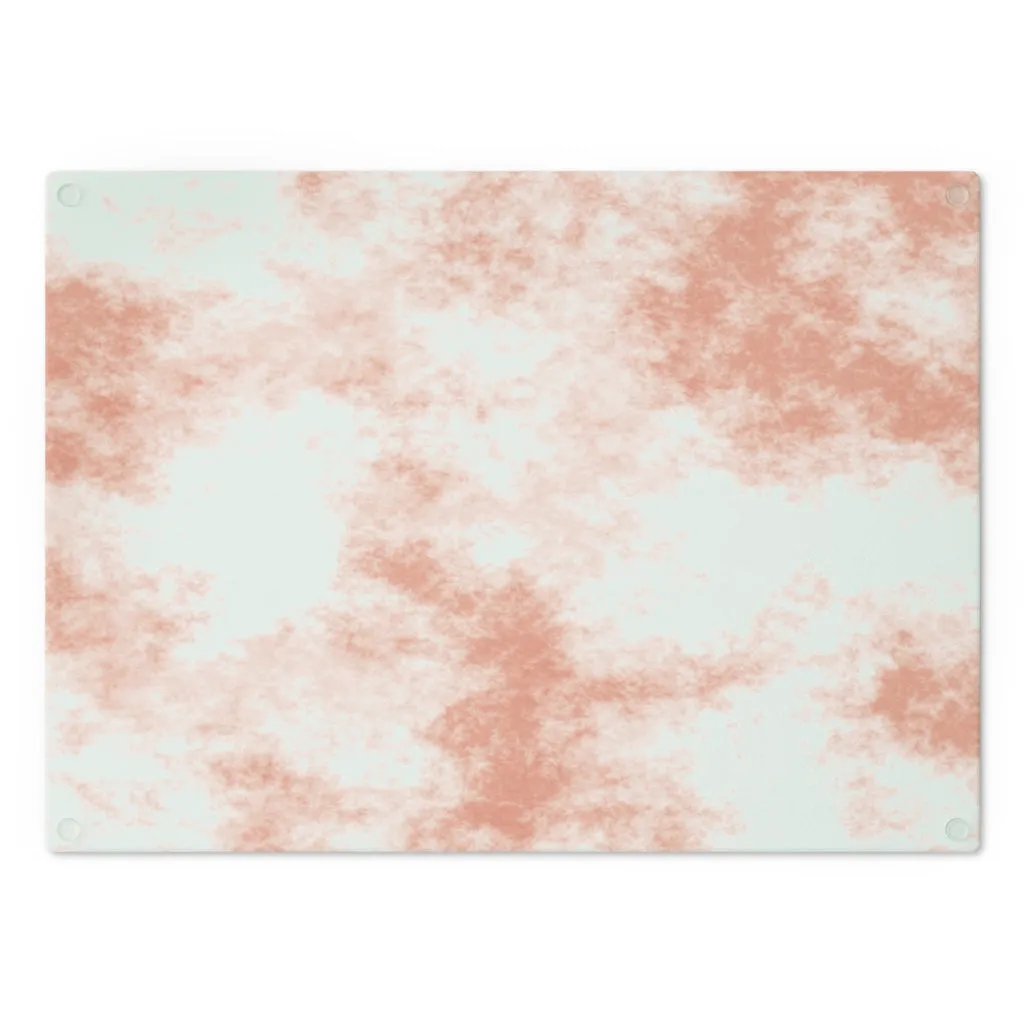 Orange Clouds Cutting Board