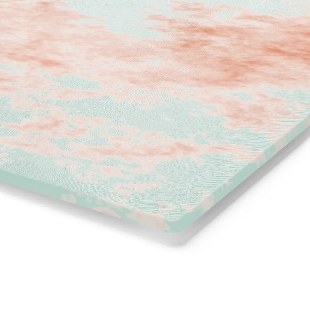 Orange Clouds Cutting Board