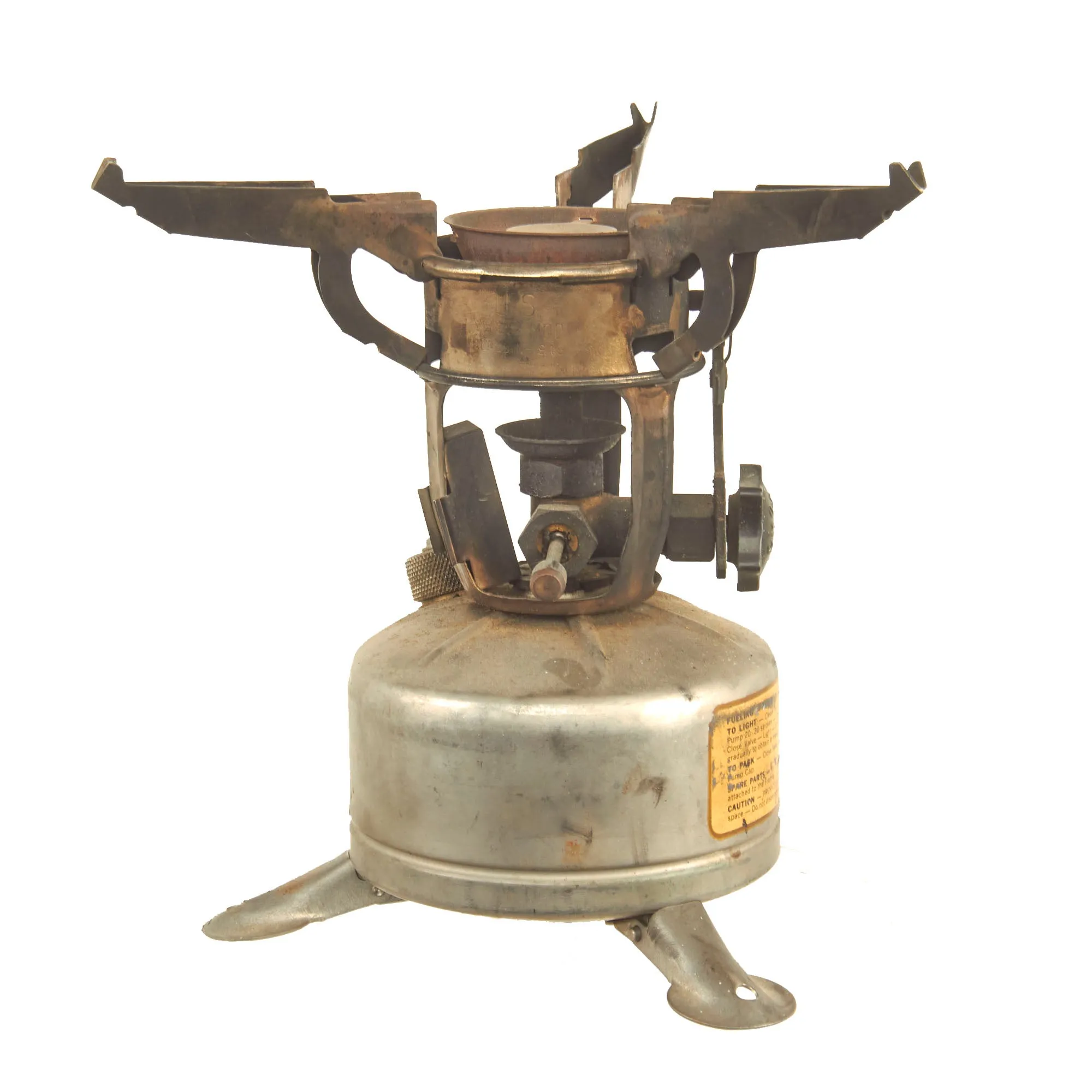 Original U.S. WWII M-1942 MOD Camp Stove With Original Quartermaster Box