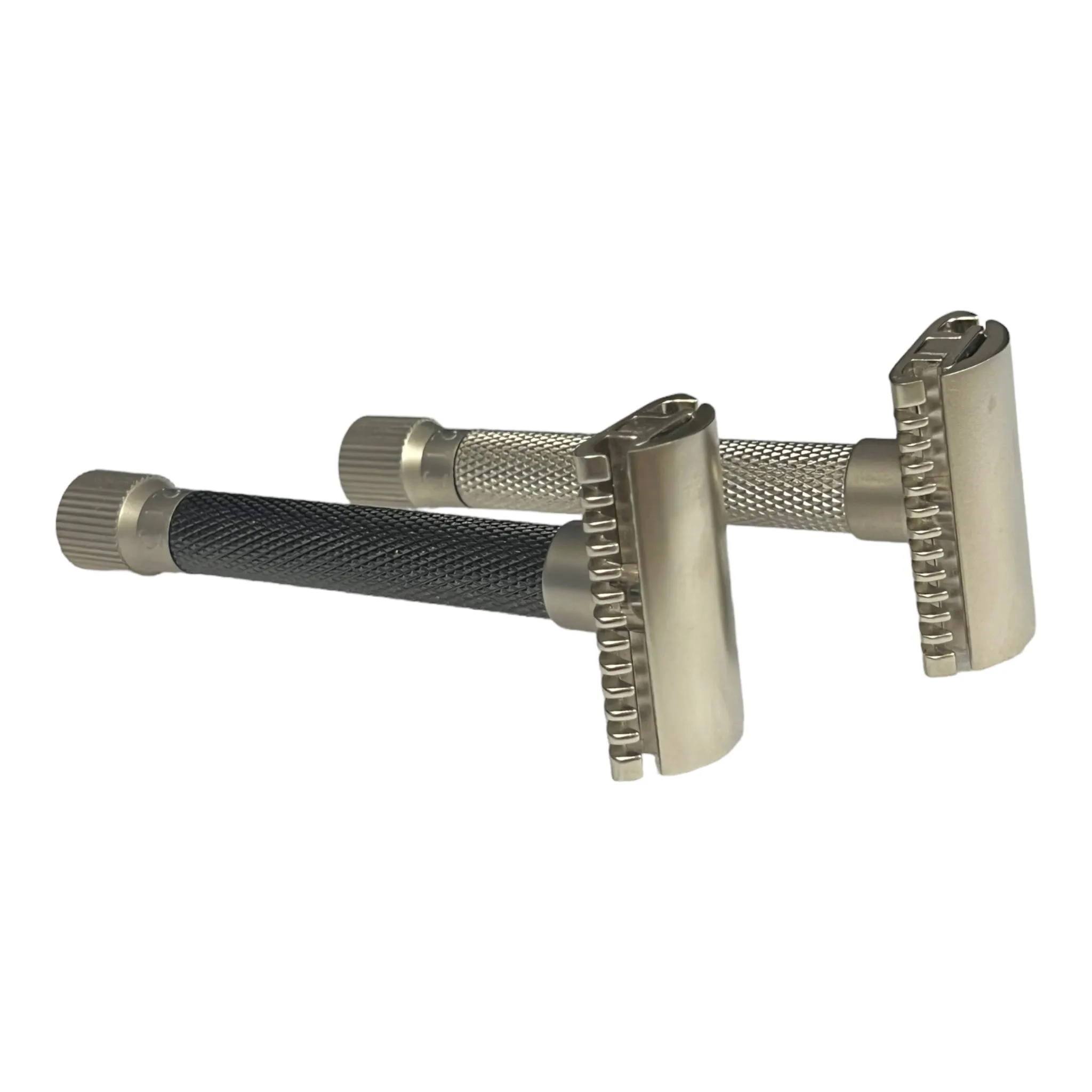 Parker Variant Adjustable Open Comb Safety Razor - Satin Chrome