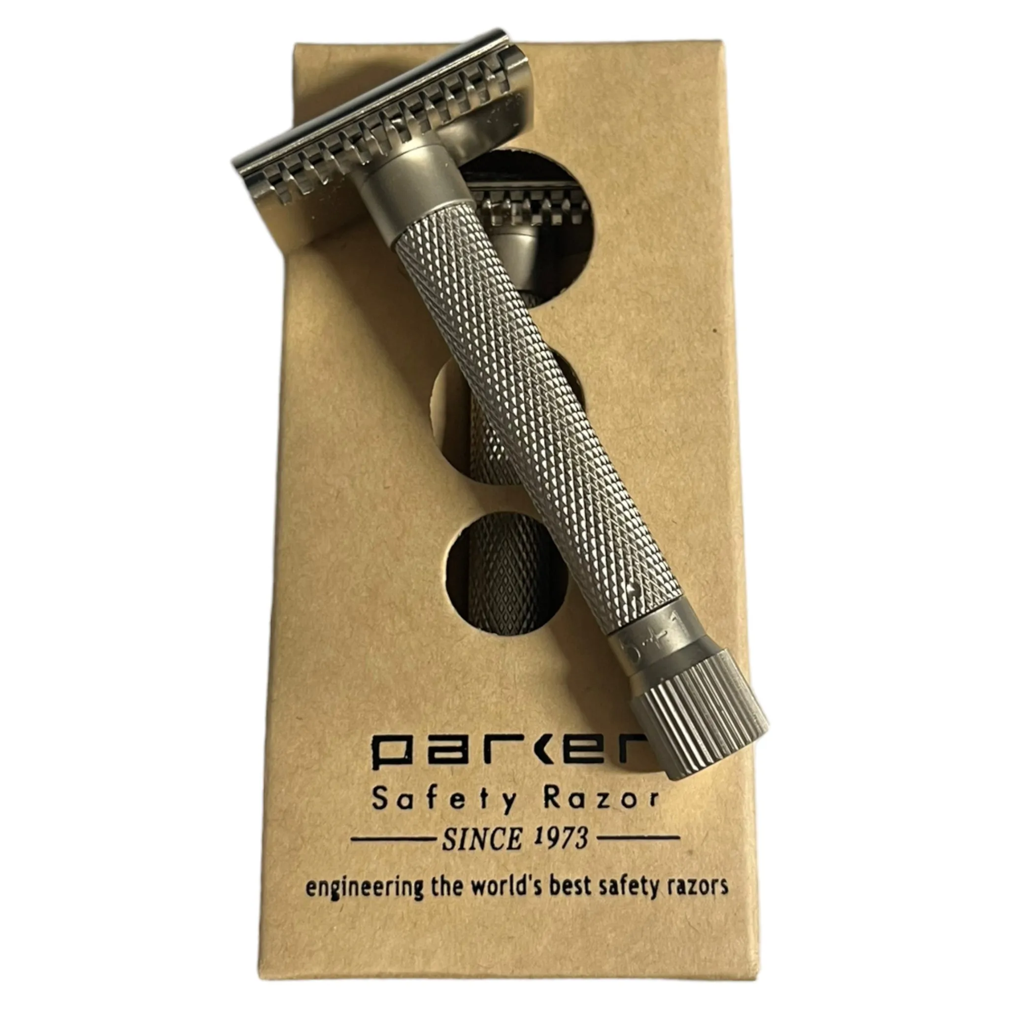 Parker Variant Adjustable Open Comb Safety Razor - Satin Chrome