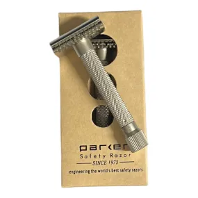 Parker Variant Adjustable Open Comb Safety Razor - Satin Chrome