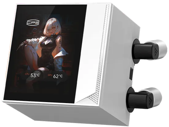 PCCOOLER DC360 Pro ARGB 2.4" IPS Display White 白色 360mm Liquid CPU Cooler