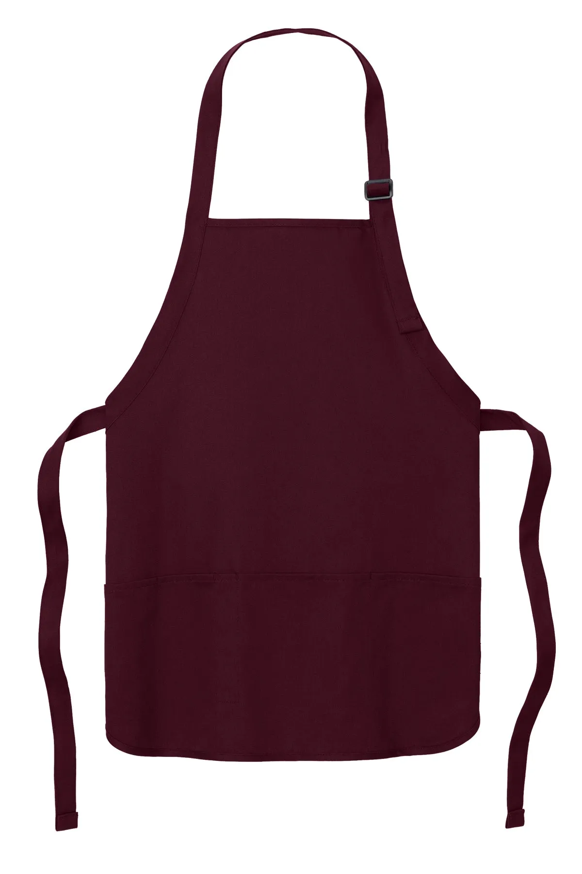 Port Authority Medium-Length Custom Aprons with Pouch Pockets, Maroon