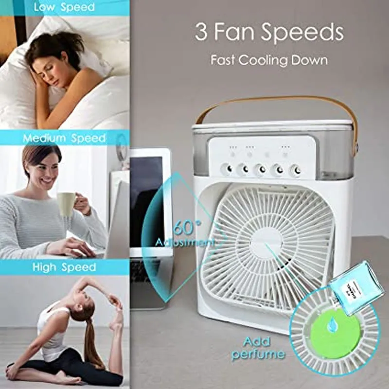 Portable Quiet Operation Desktop Air Cooler Fan Sm-19