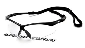 Pyramex SB6310SPR15 PMXTREME Readers Black Safety Glasses W/ Clear   1.5 with Cord Lens (6 each)