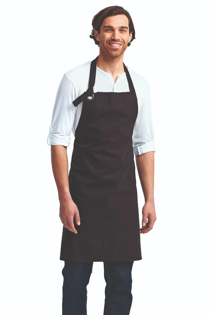 "Calibre" Heavy Cotton Canvas Adjustable Bib Apron (No Pockets)