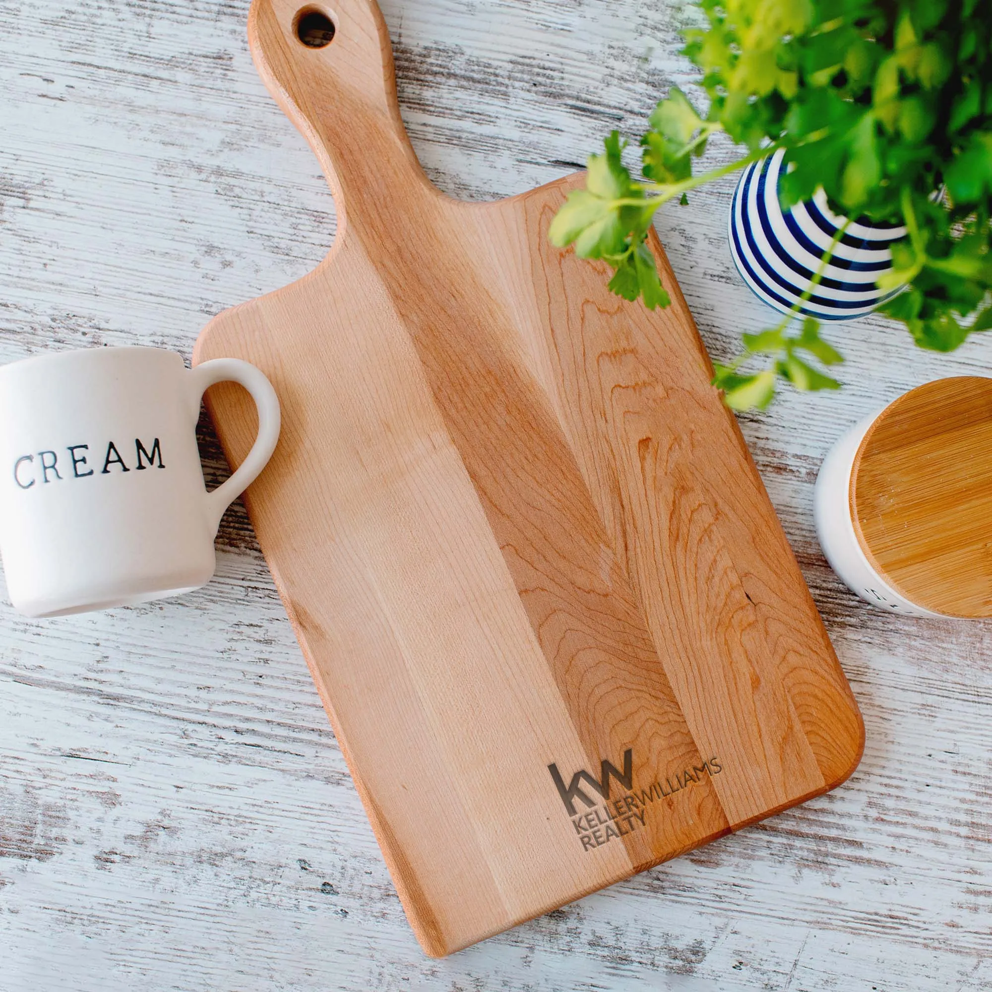 Real Estate Agent Handle Cutting Board