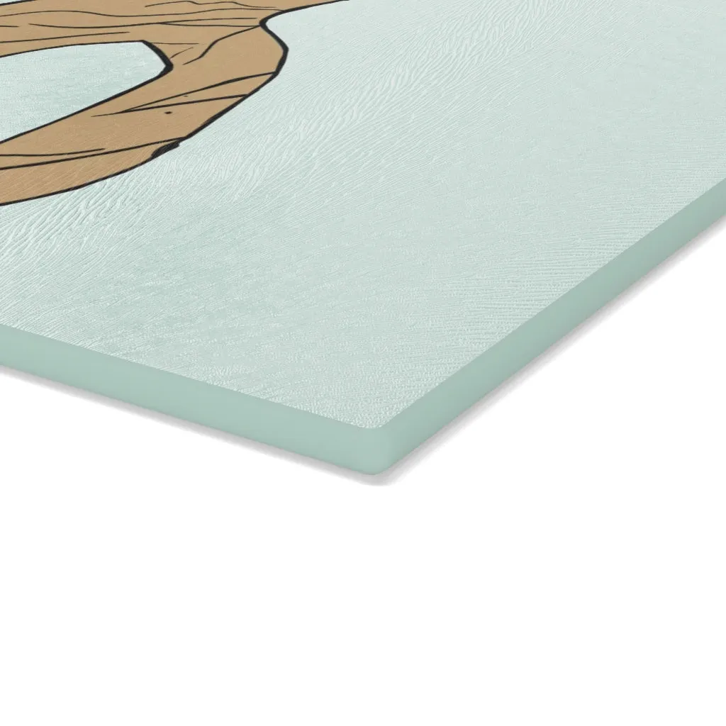 Rock with Water Glass Cutting Board