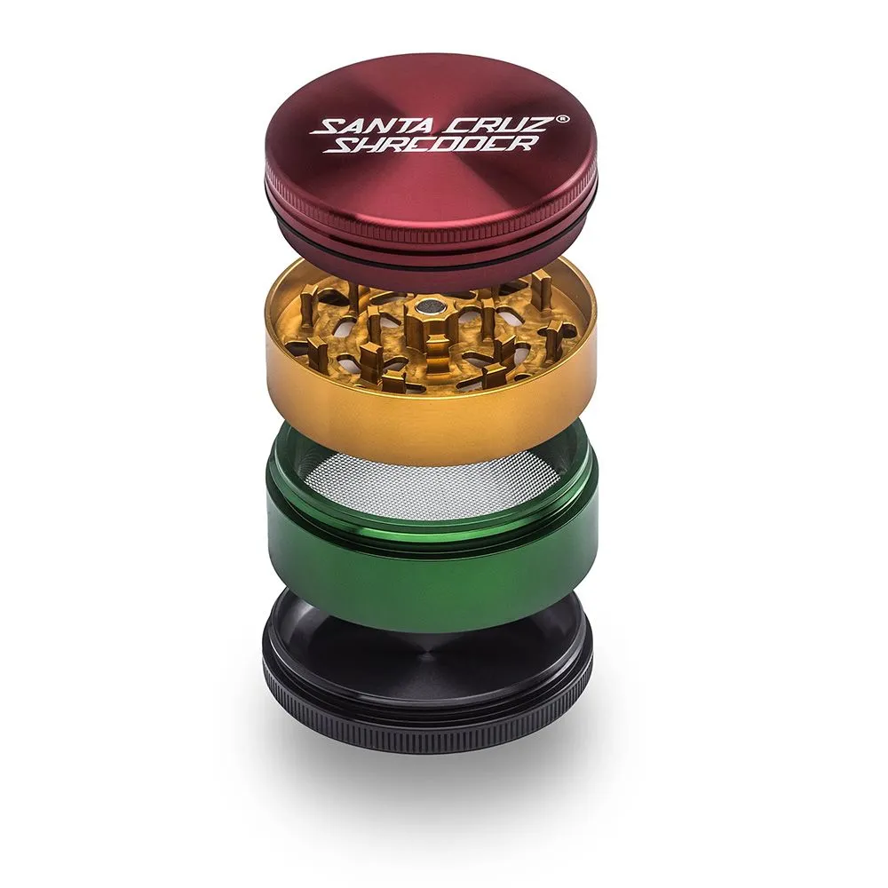 Santa Cruz Shredder - Metal Grinder 4pc Large - Rasta