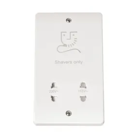 Scolmore Dual Voltage Shaver Socket 115/230V