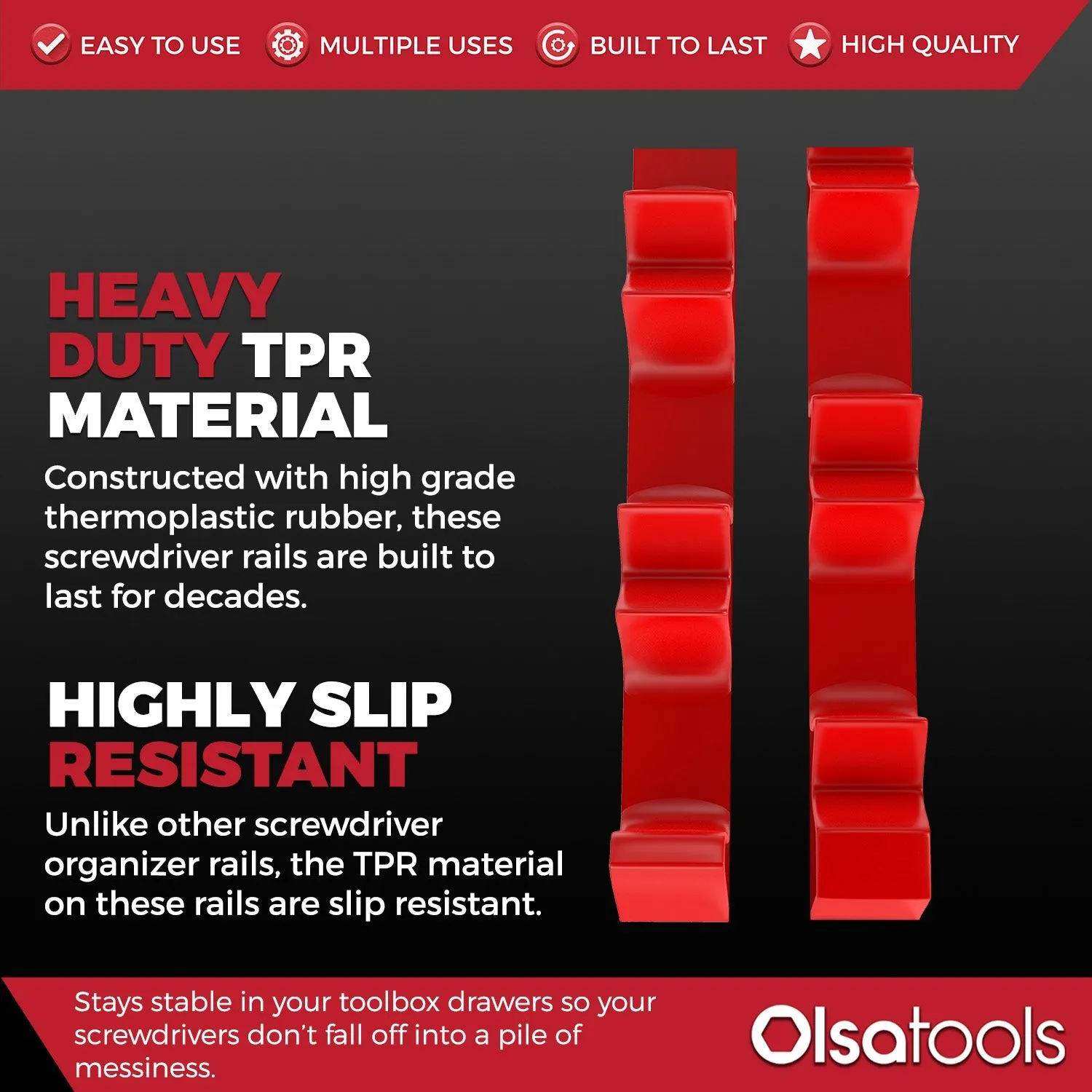 Screwdriver Organizer Rails