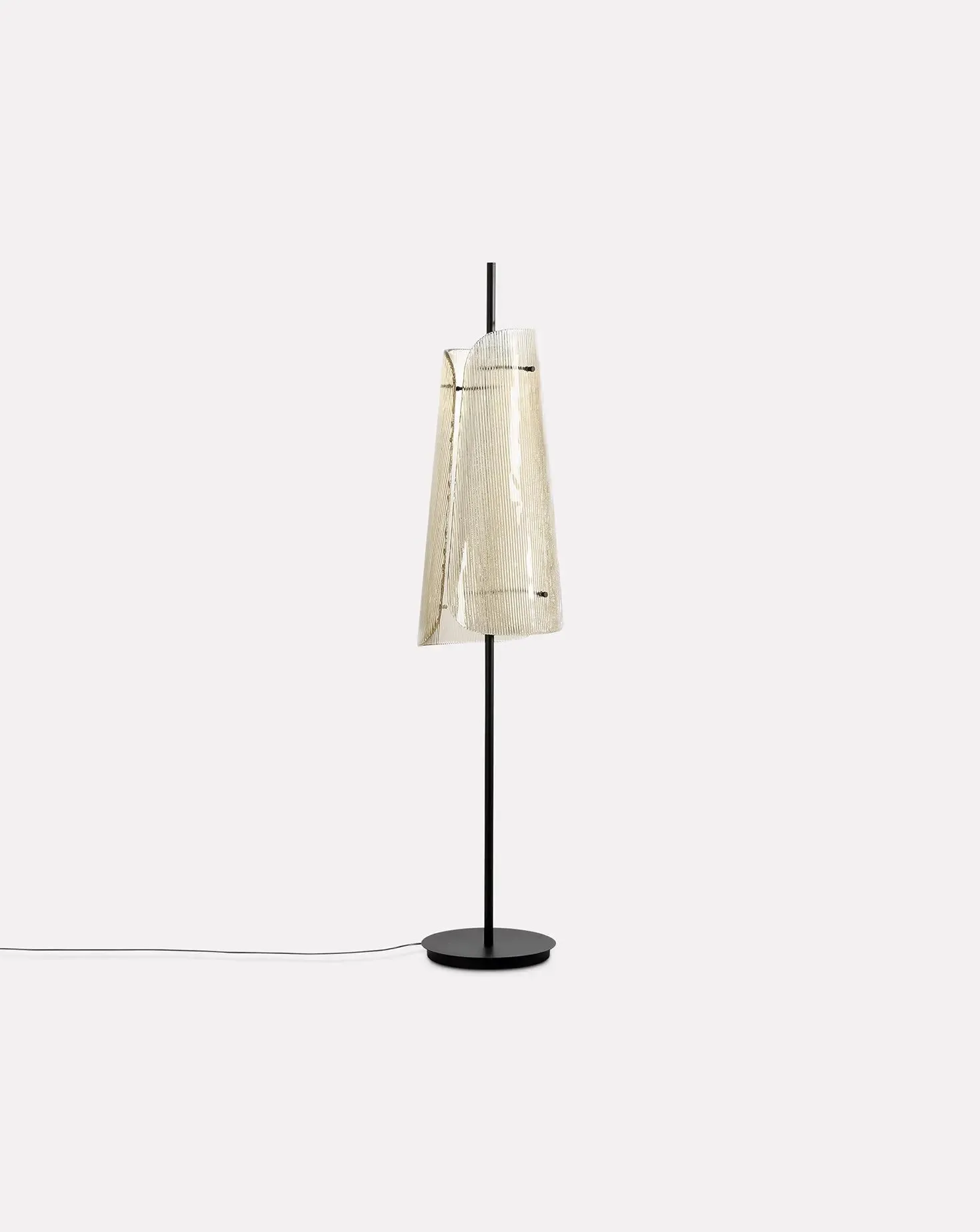 Sebastian Herkner Bent Smokey Grey Floor Lamp