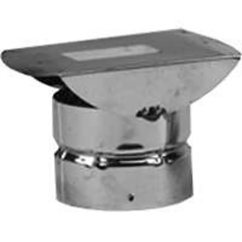 Selkirk 243805 Horizontal Termination Pipe Cap, 3 in ID x 8 in OD Dia, Galvanized :EA: QUANTITY: 1