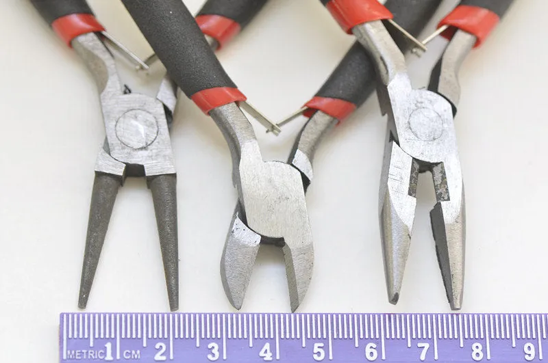 Set of 3 Jewelry Making Pliers Side-Cutting Plier A10485