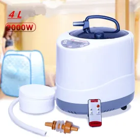 SG-05, CE Certified Computer Controlled Wet Steam Sauna Steamer with Transom Windows and Smart Remote Control