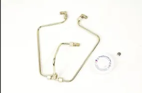 Shovelhead rocker box split oil line - Brass OIL LINE KIT 66 TO 84 SHOVELHEAD